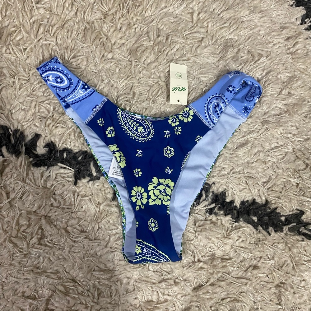 Aerie Floral Paisley Cheekiest Bikini Bottom NWT